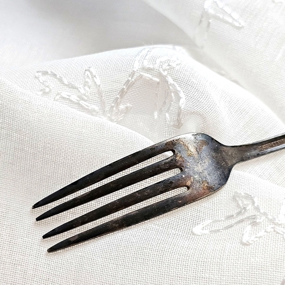 Vintage 1847 Rogers Bros Daffodil Silver Plated Fork, Spring Daffodil Pattern - Picture 7 of 12